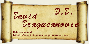 David Dragucanović vizit kartica
